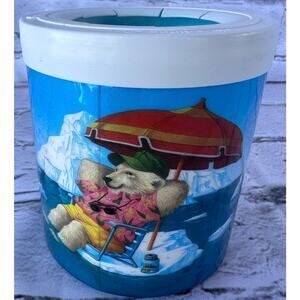 Single Lifoam The Fridge Cools Like Ice Polar Bear Vintage Freezable Can Koozie